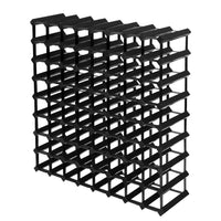 Thumbnail for Artiss 72 Bottle Timber Wine Rack Wooden Storage Wall Racks Holders Cellar Black