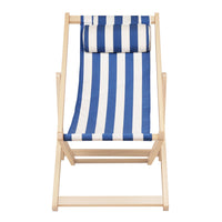 Thumbnail for Gardeon Outdoor Furniture Sun Lounge Beach Chairs Deck Chair Folding Wooden Patio