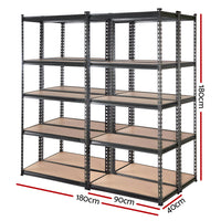 Thumbnail for Giantz 4X1.8M Garage Shelving Warehouse Rack Storage Shelves Pallet Racking Charcoal