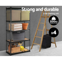 Thumbnail for Giantz 4X1.8M Garage Shelving Warehouse Rack Storage Shelves Pallet Racking Charcoal