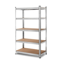 Thumbnail for Giantz 1.8M Warehouse Racking Rack Shelving Garage Steel Metal Storage Shelves Silver