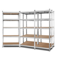 Thumbnail for Giants 5x1.8M Warehouse Shelving Rack Racking Garage Metal Storage Shelves