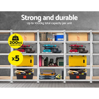 Thumbnail for Giants 5x1.8M Warehouse Shelving Rack Racking Garage Metal Storage Shelves