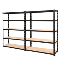 Thumbnail for Giantz 2.4MX1.8M Garage Shelving Warehouse Rack Pallet Racking Storage Steel Black