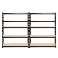 Thumbnail for Giantz 2.4MX1.8M Garage Shelving Warehouse Rack Pallet Racking Storage Steel Black