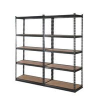 Thumbnail for 2x1.8M 5-Shelves Steel Warehouse Shelving Racking Garage Storage Rack Grey