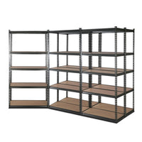 Thumbnail for 5x1.8M 5-Shelves Steel Warehouse Shelving Racking Garage Storage Rack Grey