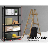 Thumbnail for Giantz 1.8M Warehouse Racking Rack Shelving Garage Storage Steel Metal Shelves