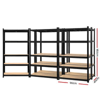 Thumbnail for Giantz 5X1.8M Warehouse Shelving Garage Storage Racking Steel Metal Shelves