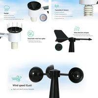 Thumbnail for Devanti Weather Station Indoor Outdoor Wireless WiFi Professional Solar Sensor