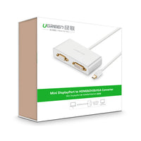 Thumbnail for UGREEN 3-in-1 Mini DisplayPort to HDMI&VGA&DVI converter - white (10438)