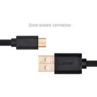 Thumbnail for UGREEN Micro USB Male to USB Male cable Gold-Plated - White 1M (10848)