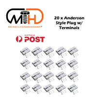 Thumbnail for 20x Anderson Style Plug connector 50AMP Caravan Trailer Solar 6AWG GREY