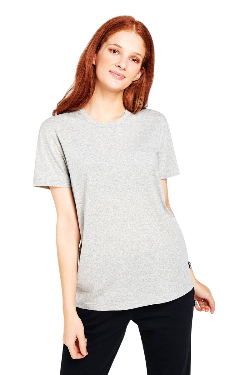 Bonds Womens Core Crew Tee Cotton T-Shirt Grey Marle-0