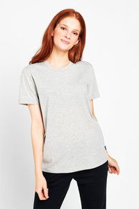 Thumbnail for 3 x Bonds Womens Core Crew Tee Cotton T-Shirt Grey Marle-0