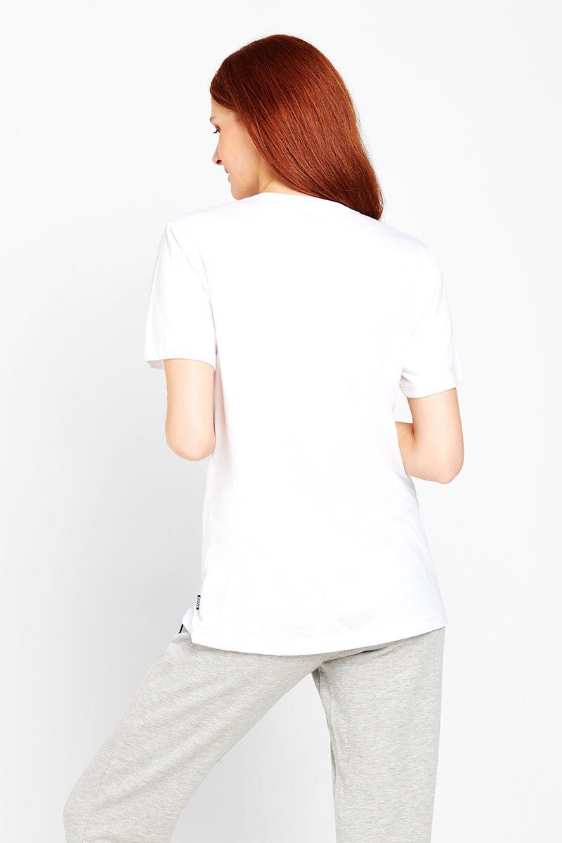 Bonds Womens Core Crew Tee Cotton T-Shirt White-2