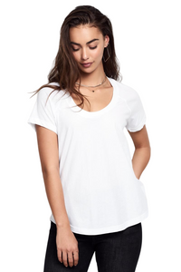 Thumbnail for Bonds Womens Scoop Neck Tee T-Shirt Top Cotton White-0