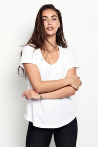 Thumbnail for 3 x Bonds Womens Scoop Neck Tee T-Shirt Top Cotton White-1