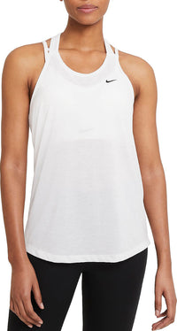 Thumbnail for Nike Womens White/Black Elastika Dry-Fit Tank Top-0