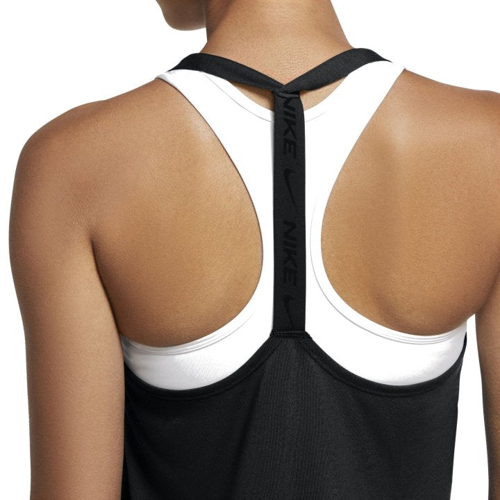 Nike Womens Black/White Elastika Dry-Fit Tank Top-3