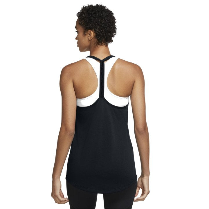 Nike Womens Black/White Elastika Dry-Fit Tank Top-1