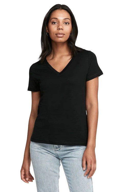 2 x Bonds Womens Originals Light Weight V Tee Cotton Tshirt Black-0