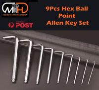 Thumbnail for 9pcs LONG Arm Allen Keys Set Metric Ball End Driver Hex Allan Allen Kit